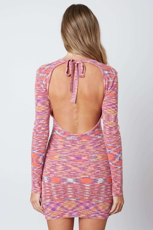 space dye knit dress Space Dye Knit Dress